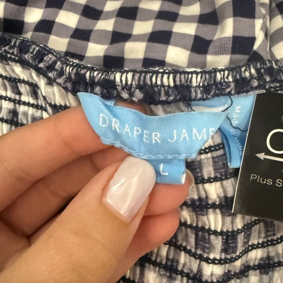 Draper James Blue & White Gingham Dress - Size Large - Picture 6 of 6